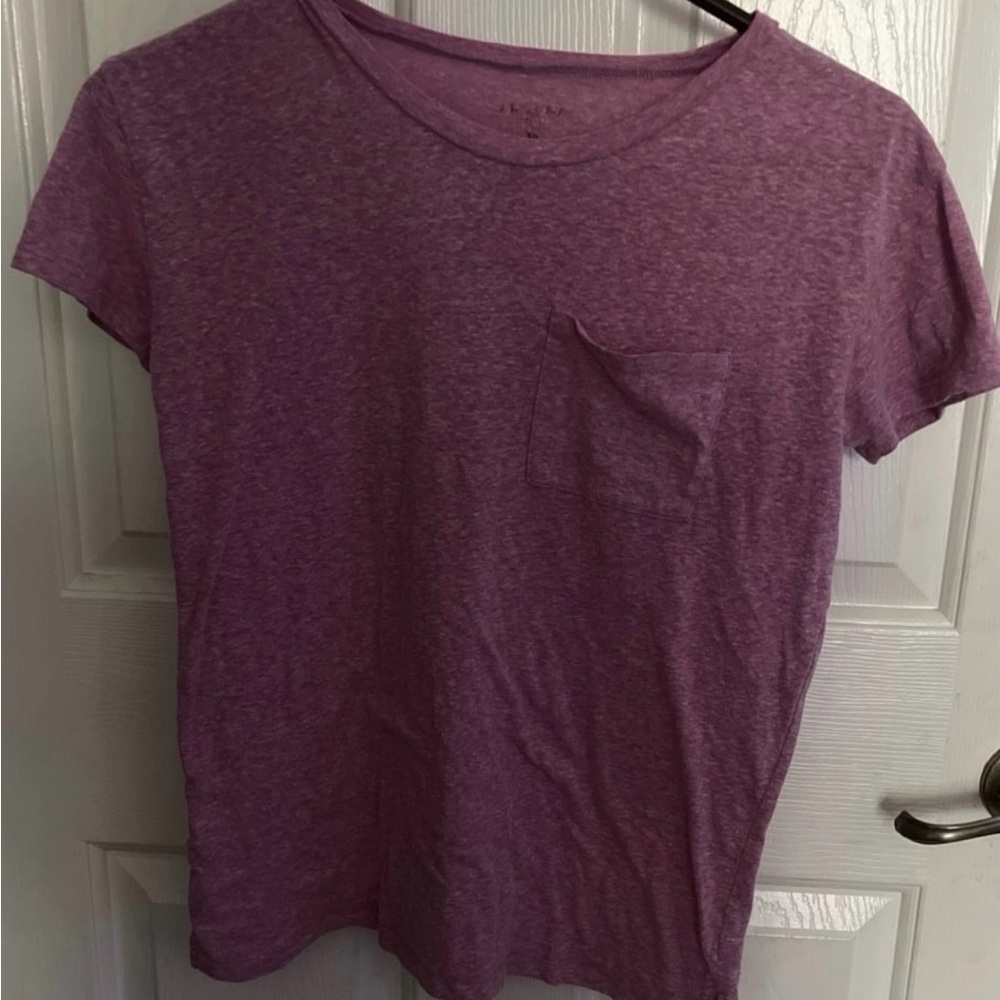 Arizona Jean Company Heathered Purple Short Sleeve Tee